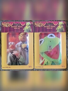 RARE The Muppet Show KERMIT DR. BUNSEN HONEYDEW BEEKER Light Switch Plate